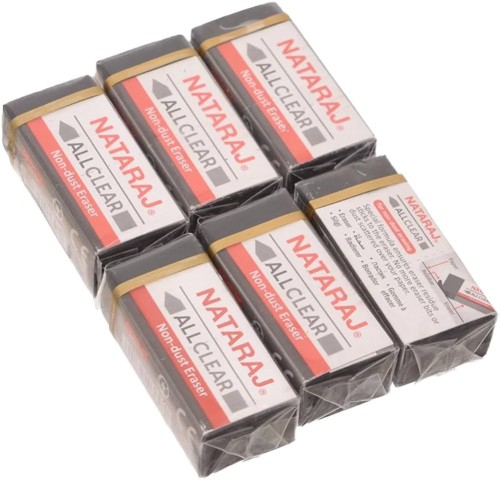 Nataraj Non Dust Eraser - Black