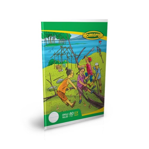 Homerun A5 Single Ruled - 80pg