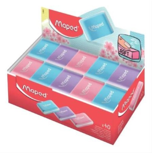 Maped - Essential Soft Eraser - Pastel Colours